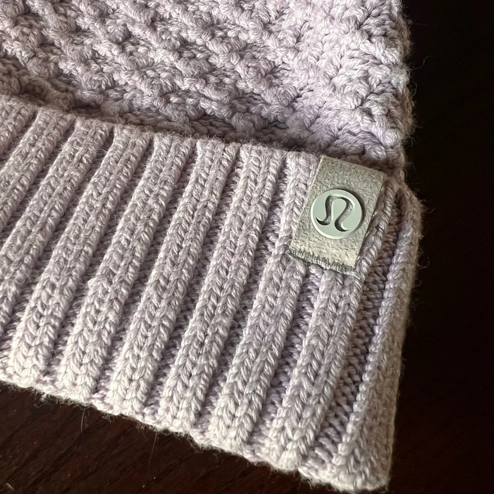 Lululemon cold weather Pom-Pom beanie, lavender